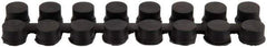 Wearwell - 9" Long x 2-3/16" Wide x 7/8" Thick, Anti-Fatigue Modular Matting Connector - Black, For Dry & Wet Areas, Series 477 - Benchmark Tooling