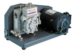 Welch Vacuum - 1/3 hp Rotary Vane Vaccum Pump - 115 Volts, 0.9 CFM, 18" Long x 9" Wide x 13" High - Benchmark Tooling