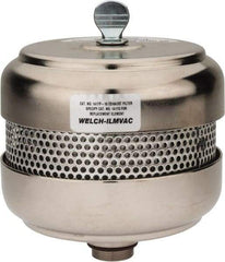 Welch Vacuum - Standard Open Exhaust Filter - For Use with 1402, 1376, 8920 & 8925, 5" Diam x 6-1/4" High - Benchmark Tooling