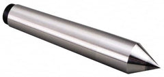 Value Collection - 1-25/32" Head Diam, Carbon Steel Standard Point Solid Dead Center - 5MT Morse Taper, 1-25/32" Point Diam, 8" OAL - Benchmark Tooling