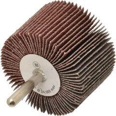 CGW Abrasives - 2-1/2" Diam x 1-1/2" Face Width, Medium Aluminum Oxide Coated Mounted Flap Wheel - Benchmark Tooling