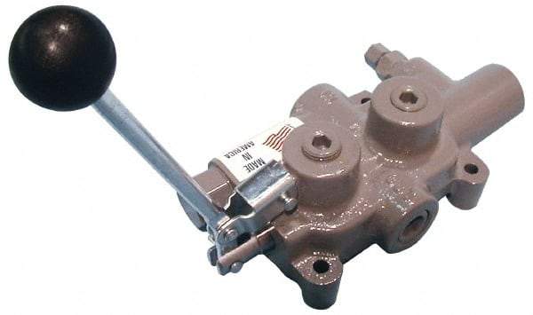 Prince - 30 GPM 3/4 Inlet Cast Iron Hydraulic Control Valve - 4-1/8" High x 4-5/8" Wide x 3-11/32" Long - Benchmark Tooling