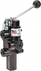 Prince - 20 GPM 1/2 Inlet Cast Iron Hydraulic Control Valve - 4-1/4" Wide x 12-1/4" Long - Benchmark Tooling