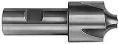 Hertel - 11/32" Radius, 1-1/8" Mill Diam, 3 Flute Cobalt Corner Rounding End Mill - Single End, Uncoated, 3-1/4" OAL, 1/2" Shank Diam - Benchmark Tooling