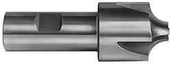 Hertel - 5/8" Radius, 1-15/16" Mill Diam, 4 Flute High Speed Steel Corner Rounding End Mill - Single End, Uncoated, 4-1/4" OAL, 1" Shank Diam - Benchmark Tooling