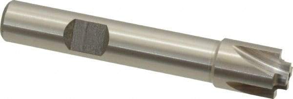 Interstate - 3/64" Radius, 7/16" Mill Diam, 4 Flute High Speed Steel Corner Rounding End Mill - Single End, Uncoated, 2-1/2" OAL, 3/8" Shank Diam - Benchmark Tooling