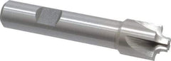 Interstate - 1/8" Radius, 5/8" Mill Diam, 4 Flute High Speed Steel Corner Rounding End Mill - Single End, Uncoated, 3" OAL, 1/2" Shank Diam - Benchmark Tooling