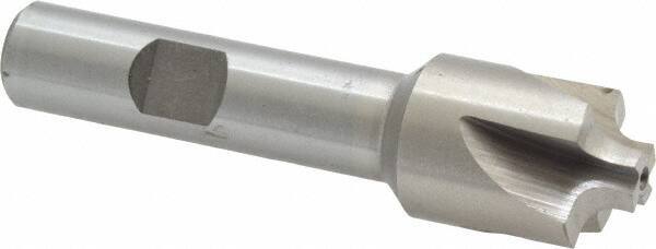 Interstate - 9/64" Radius, 3/4" Mill Diam, 4 Flute High Speed Steel Corner Rounding End Mill - Single End, Uncoated, 3" OAL, 1/2" Shank Diam - Benchmark Tooling