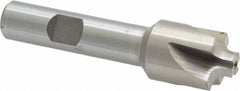Interstate - 9/64" Radius, 3/4" Mill Diam, 4 Flute High Speed Steel Corner Rounding End Mill - Single End, Uncoated, 3" OAL, 1/2" Shank Diam - Benchmark Tooling