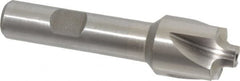 Interstate - 5/32" Radius, 3/4" Mill Diam, 4 Flute High Speed Steel Corner Rounding End Mill - Single End, Uncoated, 3" OAL, 1/2" Shank Diam - Benchmark Tooling