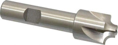 Interstate - 11/64" Radius, 3/4" Mill Diam, 4 Flute High Speed Steel Corner Rounding End Mill - Single End, Uncoated, 3" OAL, 1/2" Shank Diam - Benchmark Tooling