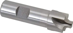 Interstate - 3/16" Radius, 7/8" Mill Diam, 4 Flute High Speed Steel Corner Rounding End Mill - Single End, Uncoated, 3-1/8" OAL, 3/4" Shank Diam - Benchmark Tooling