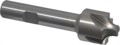 Interstate - 7/32" Radius, 7/8" Mill Diam, 4 Flute High Speed Steel Corner Rounding End Mill - Single End, Uncoated, 3-1/4" OAL, 1/2" Shank Diam - Benchmark Tooling