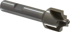 Interstate - 15/64" Radius, 7/8" Mill Diam, 4 Flute High Speed Steel Corner Rounding End Mill - Single End, Uncoated, 3-1/8" OAL, 1/2" Shank Diam - Benchmark Tooling