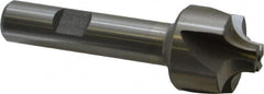 Interstate - 1/4" Radius, 1" Mill Diam, 4 Flute High Speed Steel Corner Rounding End Mill - Single End, Uncoated, 3-1/8" OAL, 1/2" Shank Diam - Benchmark Tooling