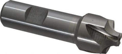 Interstate - 1/4" Radius, 1" Mill Diam, 4 Flute High Speed Steel Corner Rounding End Mill - Single End, Uncoated, 3-1/4" OAL, 3/4" Shank Diam - Benchmark Tooling