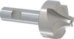 Interstate - 19/32" Radius, 1-15/16" Mill Diam, 4 Flute High Speed Steel Corner Rounding End Mill - Single End, Uncoated, 4" OAL, 3/4" Shank Diam - Benchmark Tooling