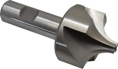 Interstate - 3/4" Radius, 1-7/8" Mill Diam, 4 Flute High Speed Steel Corner Rounding End Mill - Single End, Uncoated, 4" OAL, 3/4" Shank Diam - Benchmark Tooling