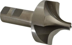 Interstate - 7/8" Radius, 2-1/2" Mill Diam, 4 Flute High Speed Steel Corner Rounding End Mill - Single End, Uncoated, 4-1/2" OAL, 1" Shank Diam - Benchmark Tooling