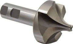 Interstate - 1" Radius, 2-5/8" Mill Diam, 4 Flute High Speed Steel Corner Rounding End Mill - Single End, Uncoated, 4-3/4" OAL, 1" Shank Diam - Benchmark Tooling