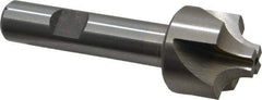 Interstate - 17/64" Radius, 1" Mill Diam, 4 Flute High Speed Steel Corner Rounding End Mill - Single End, Uncoated, 3-1/8" OAL, 1/2" Shank Diam - Benchmark Tooling