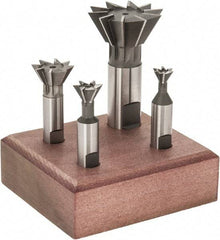 Value Collection - Dovetail Cutter Sets Included Angle: 60 Minimum Cutting Diameter (Inch): 3/8 - Benchmark Tooling