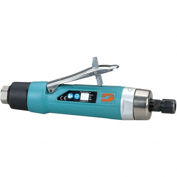 Dynabrade - 1/4" Collet, Straight Handle, Air Straight Die Grinder - 12,000 RPM, Rear Exhaust, 37 CFM, 1 hp, 90 psi, 3/8 NPT Inlet - Benchmark Tooling