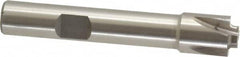 Interstate - 3/64" Radius, 7/16" Mill Diam, 4 Flute Cobalt Corner Rounding End Mill - Single End, Uncoated, 2-1/2" OAL, 3/8" Shank Diam - Benchmark Tooling