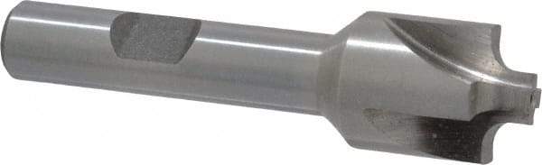 Interstate - 7/64" Radius, 5/8" Mill Diam, 4 Flute Cobalt Corner Rounding End Mill - Single End, Uncoated, 2-1/2" OAL, 3/8" Shank Diam - Benchmark Tooling
