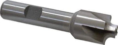 Interstate - 9/64" Radius, 3/4" Mill Diam, 4 Flute Cobalt Corner Rounding End Mill - Single End, Uncoated, 3" OAL, 1/2" Shank Diam - Benchmark Tooling