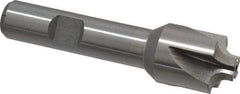 Interstate - 5/32" Radius, 3/4" Mill Diam, 4 Flute Cobalt Corner Rounding End Mill - Single End, Uncoated, 3" OAL, 1/2" Shank Diam - Benchmark Tooling
