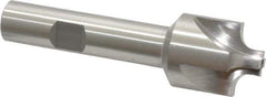 Interstate - 3/16" Radius, 7/8" Mill Diam, 4 Flute Cobalt Corner Rounding End Mill - Single End, Uncoated, 3-1/8" OAL, 1/2" Shank Diam - Benchmark Tooling