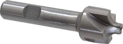 Interstate - 13/64" Radius, 7/8" Mill Diam, 4 Flute Cobalt Corner Rounding End Mill - Single End, Uncoated, 3-1/8" OAL, 1/2" Shank Diam - Benchmark Tooling