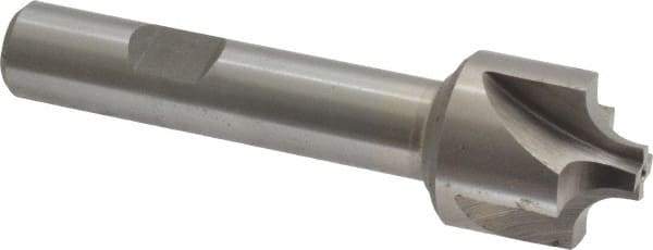 Interstate - 7/32" Radius, 7/8" Mill Diam, 4 Flute Cobalt Corner Rounding End Mill - Single End, Uncoated, 3-1/4" OAL, 1/2" Shank Diam - Benchmark Tooling