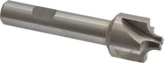 Interstate - 7/32" Radius, 7/8" Mill Diam, 4 Flute Cobalt Corner Rounding End Mill - Single End, Uncoated, 3-1/4" OAL, 1/2" Shank Diam - Benchmark Tooling