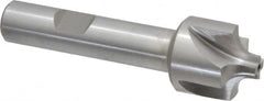 Interstate - 15/64" Radius, 7/8" Mill Diam, 4 Flute Cobalt Corner Rounding End Mill - Single End, Uncoated, 3-1/8" OAL, 1/2" Shank Diam - Benchmark Tooling
