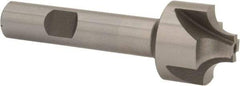 Interstate - 17/64" Radius, 1" Mill Diam, 4 Flute Cobalt Corner Rounding End Mill - Single End, Uncoated, 3-1/8" OAL, 1/2" Shank Diam - Benchmark Tooling