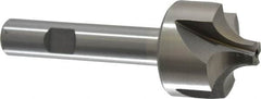 Interstate - 3/8" Radius, 1-1/4" Mill Diam, 4 Flute Cobalt Corner Rounding End Mill - Single End, Uncoated, 3-1/2" OAL, 1/2" Shank Diam - Benchmark Tooling