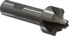 Interstate - 3/8" Radius, 1-1/4" Mill Diam, 4 Flute Cobalt Corner Rounding End Mill - Single End, Uncoated, 3-1/2" OAL, 3/4" Shank Diam - Benchmark Tooling