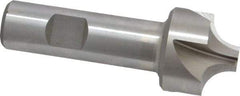 Interstate - 13/32" Radius, 1-1/4" Mill Diam, 4 Flute Cobalt Corner Rounding End Mill - Single End, Uncoated, 3-1/2" OAL, 3/4" Shank Diam - Benchmark Tooling