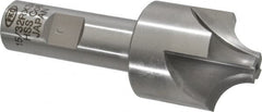 Interstate - 15/32" Radius, 1-3/8" Mill Diam, 4 Flute Cobalt Corner Rounding End Mill - Single End, Uncoated, 3-3/4" OAL, 3/4" Shank Diam - Benchmark Tooling