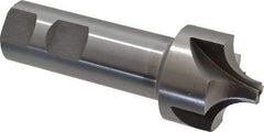 Interstate - 1/2" Radius, 1-1/2" Mill Diam, 4 Flute Cobalt Corner Rounding End Mill - Single End, Uncoated, 4-1/8" OAL, 1" Shank Diam - Benchmark Tooling
