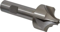 Interstate - 17/32" Radius, 1-1/2" Mill Diam, 4 Flute Cobalt Corner Rounding End Mill - Single End, Uncoated, 3-7/8" OAL, 3/4" Shank Diam - Benchmark Tooling