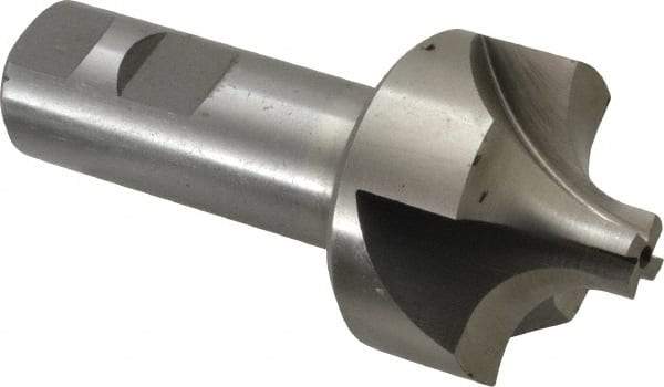 Interstate - 9/16" Radius, 1-15/16" Mill Diam, 4 Flute Cobalt Corner Rounding End Mill - Single End, Uncoated, 4-1/4" OAL, 1" Shank Diam - Benchmark Tooling
