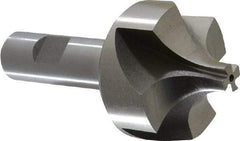Interstate - 19/32" Radius, 1-15/16" Mill Diam, 4 Flute Cobalt Corner Rounding End Mill - Single End, Uncoated, 4" OAL, 3/4" Shank Diam - Benchmark Tooling