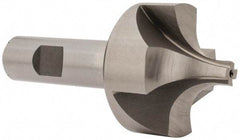 Interstate - 5/8" Radius, 1-15/16" Mill Diam, 4 Flute Cobalt Corner Rounding End Mill - Single End, Uncoated, 4" OAL, 3/4" Shank Diam - Benchmark Tooling