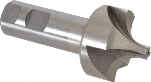 Interstate - 5/8" Radius, 1-15/16" Mill Diam, 4 Flute Cobalt Corner Rounding End Mill - Single End, Uncoated, 4-1/4" OAL, 1" Shank Diam - Benchmark Tooling