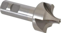 Interstate - 5/8" Radius, 1-15/16" Mill Diam, 4 Flute Cobalt Corner Rounding End Mill - Single End, Uncoated, 4-1/4" OAL, 1" Shank Diam - Benchmark Tooling