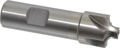 Interstate - 3/16" Radius, 7/8" Mill Diam, 4 Flute Cobalt Corner Rounding End Mill - Single End, Uncoated, 3-1/8" OAL, 3/4" Shank Diam - Benchmark Tooling