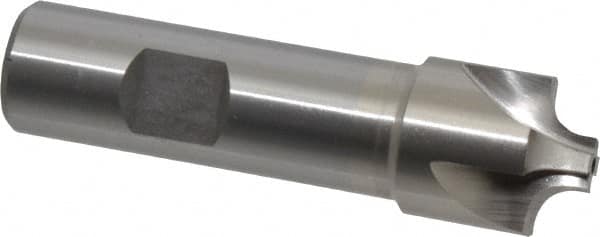 Interstate - 7/32" Radius, 7/8" Mill Diam, 4 Flute Cobalt Corner Rounding End Mill - Single End, Uncoated, 3-1/4" OAL, 3/4" Shank Diam - Benchmark Tooling